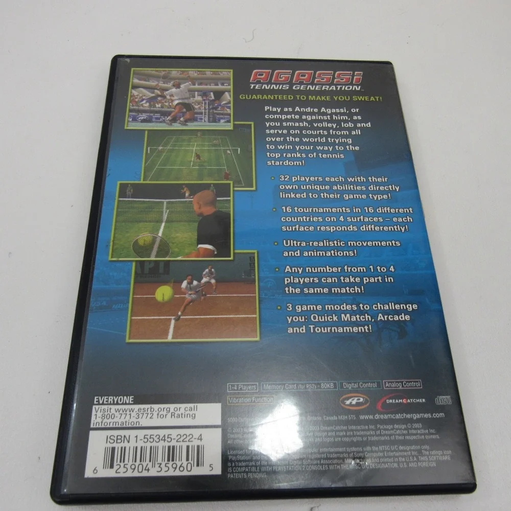 Agassi Tennis Generation (PlayStation 2‎ PS2)